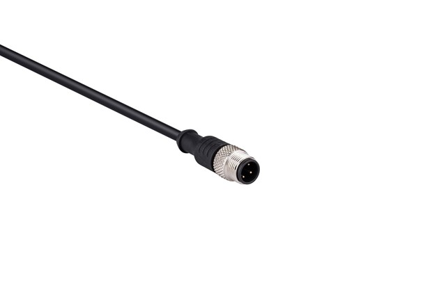 PVC Cable 5m M12*4 Male M12 Connector Cable